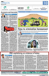 PKK capitalizing on violence in Turkey