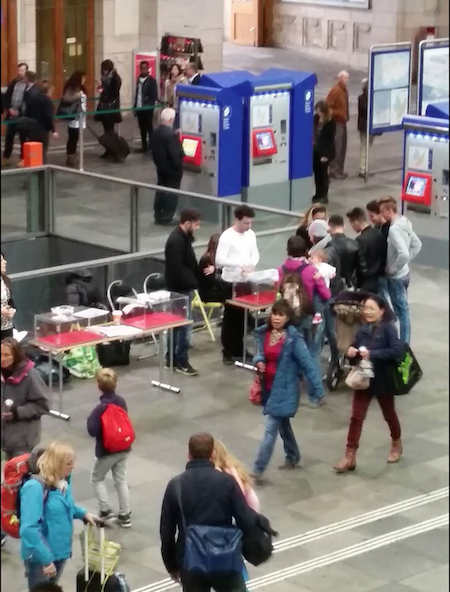 Basel Train Station Fossil Exhibition