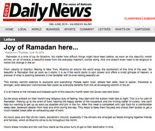 Joy of Ramadan