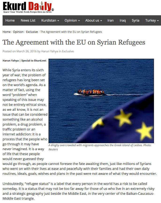 The Agreement with the EU on Syrian Refugees 