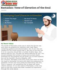 Ramadan: Time of Elevation of the Soul