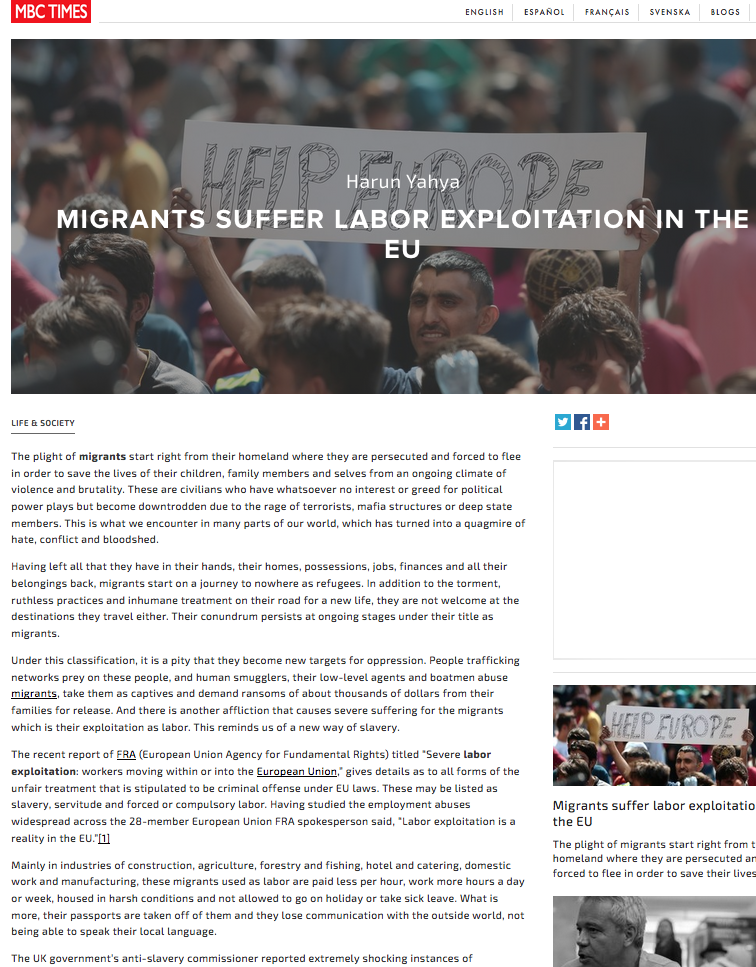 Migrants suffer labor exploitation in the EU