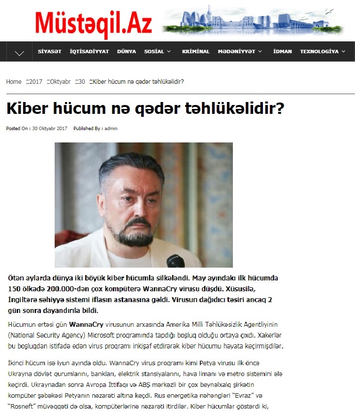 Siber Saldırı Ne Kadar Büyük Bir Tehdit?