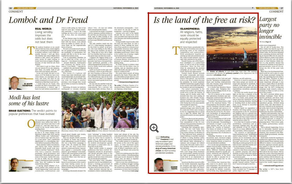 Is the land of the free at risk?