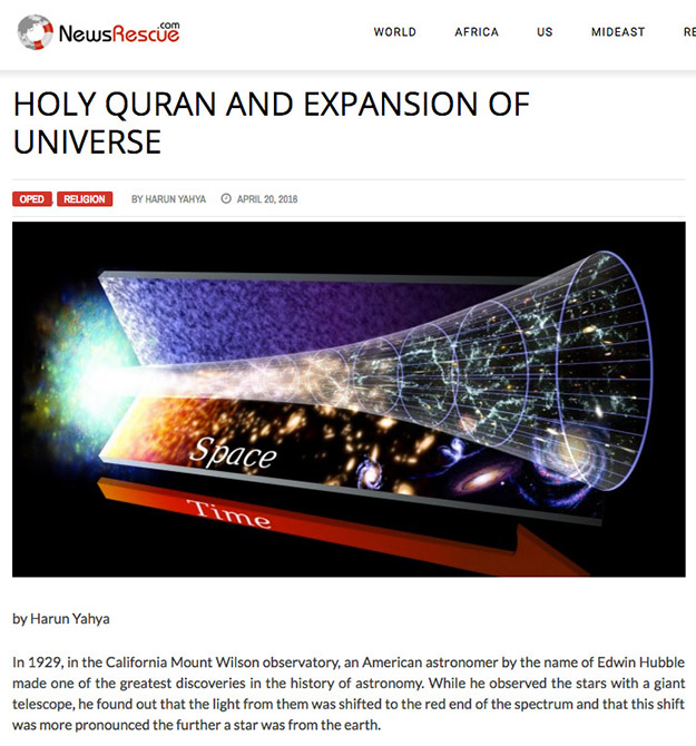 Holy Quran and Expansion of Universe 