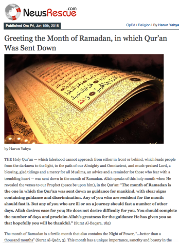 Greeting the Month of Ramadan, in which Qur’an Was Sent Down