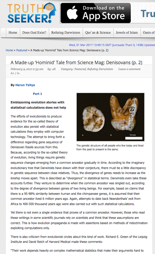 A Made-up ‘Hominid’ Tale from Science Mag: Denisovans