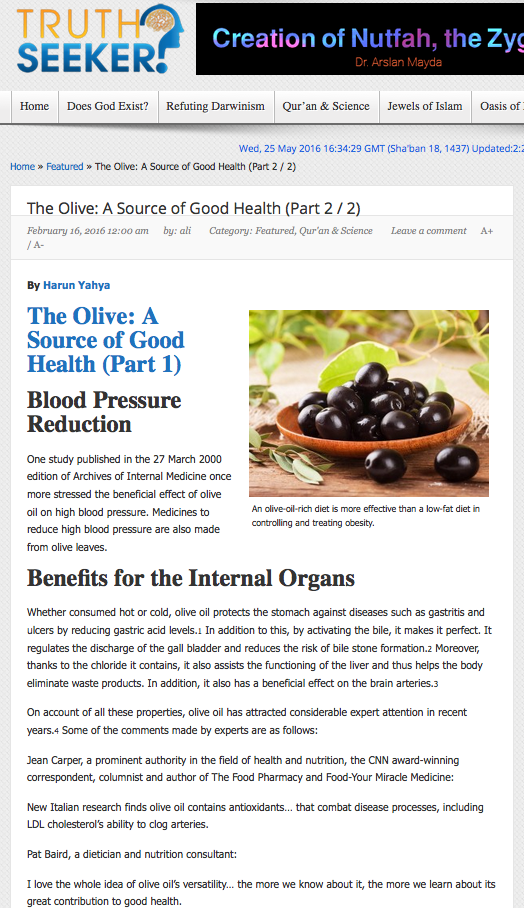 The Olive: A Source of Good Health (Part 2) 