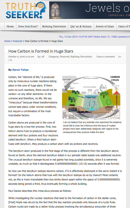 How Carbon is Formed in Huge Stars 