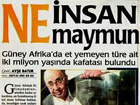 Milliyet Gazetesi"nin İnsan-Maymun Yanılgısı