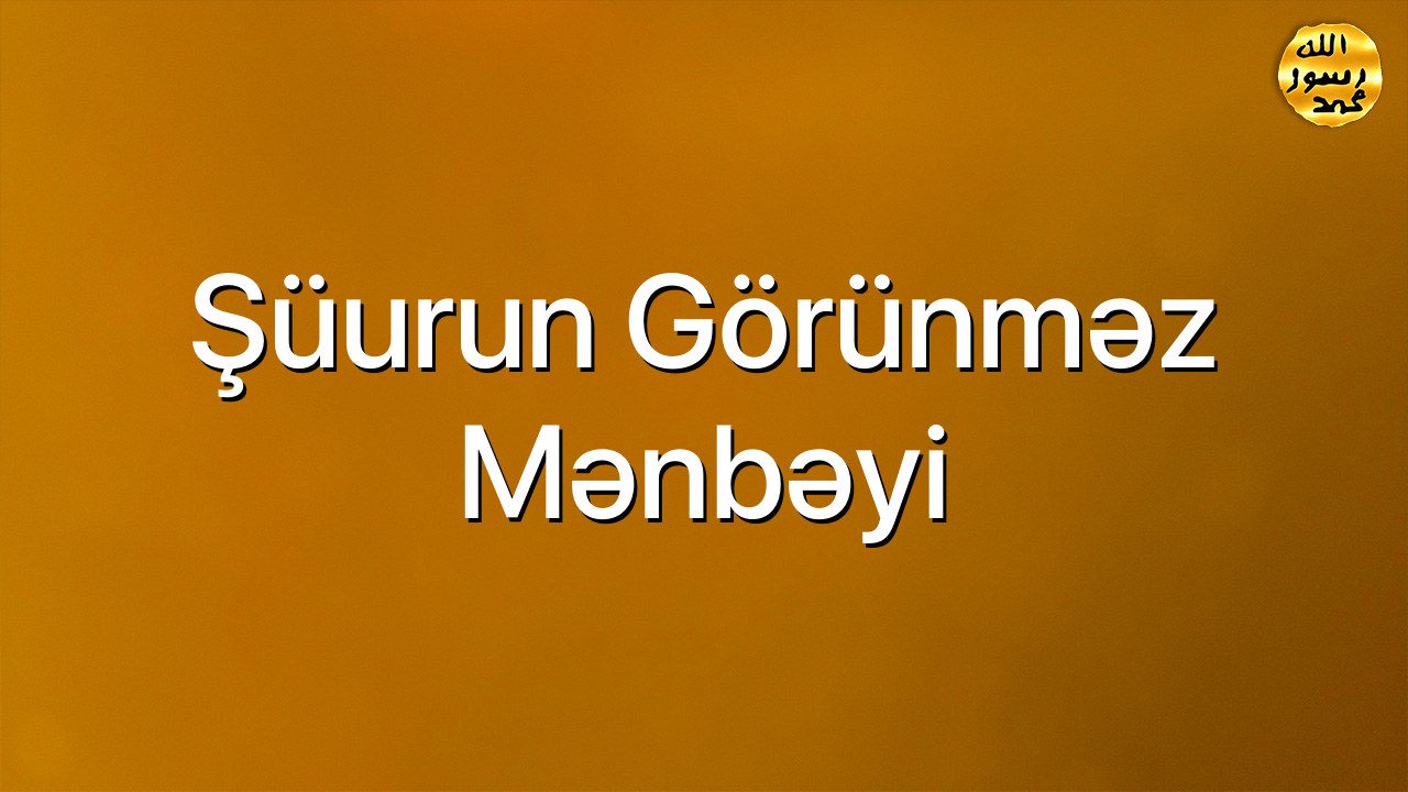 Şüurun görünməz mənbəyi