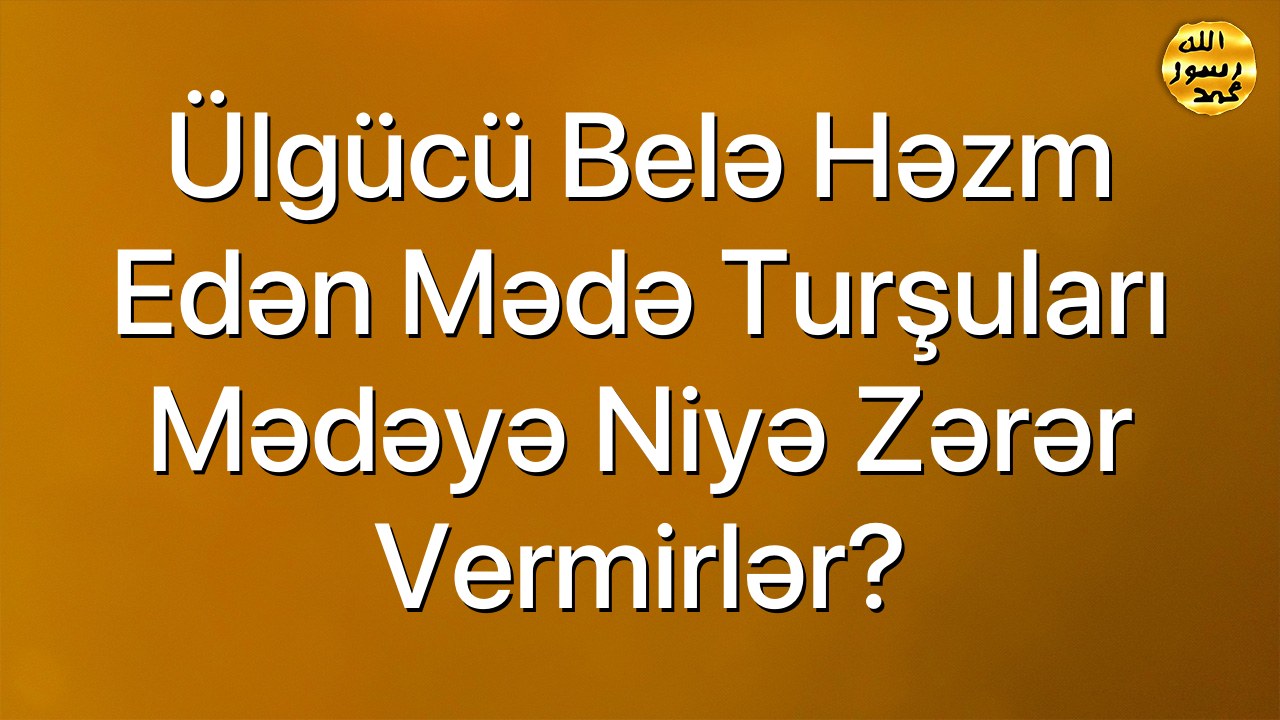 Ülgücü belə həzm edən mədə turşuları mədəyə niyə zərər vermirlər?