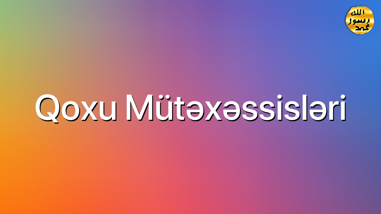 Qoxu mütəxəssisləri