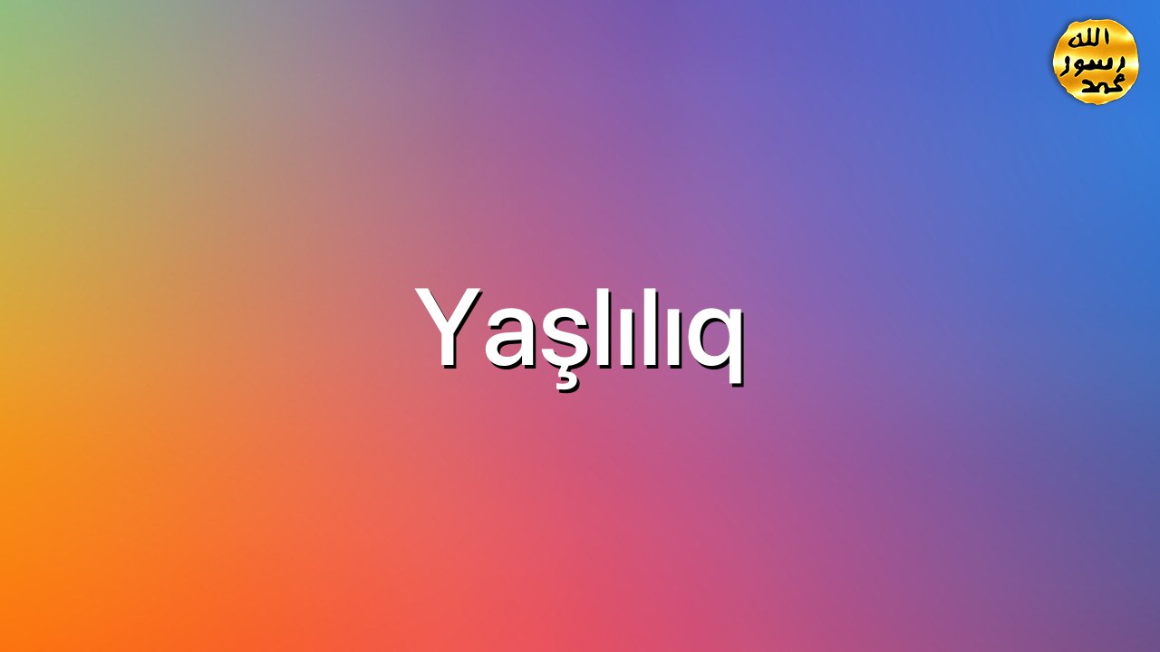 Yaşlılıq