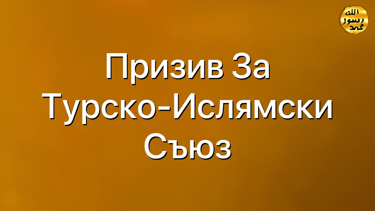 Призив за Турско-Ислямски Съюз