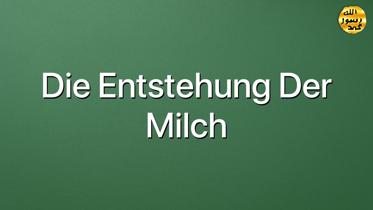 Die entstehung der milch