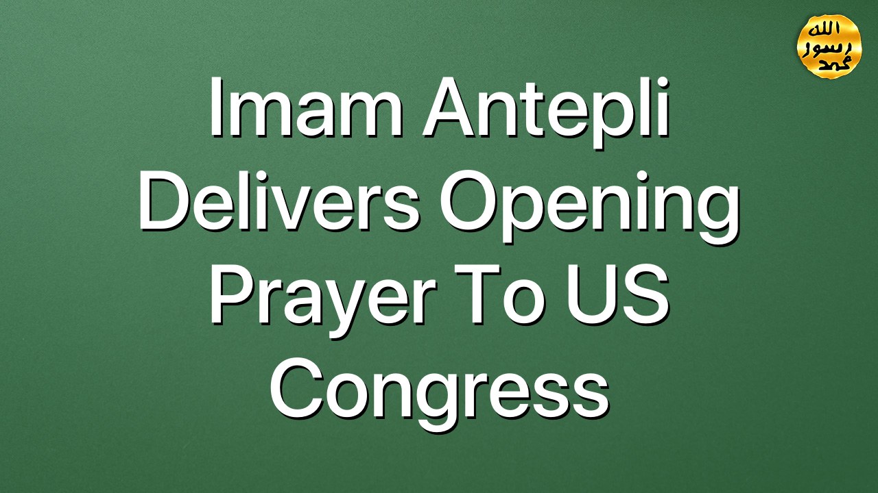 Imam Antepli Delivers Opening Prayer to US Congress