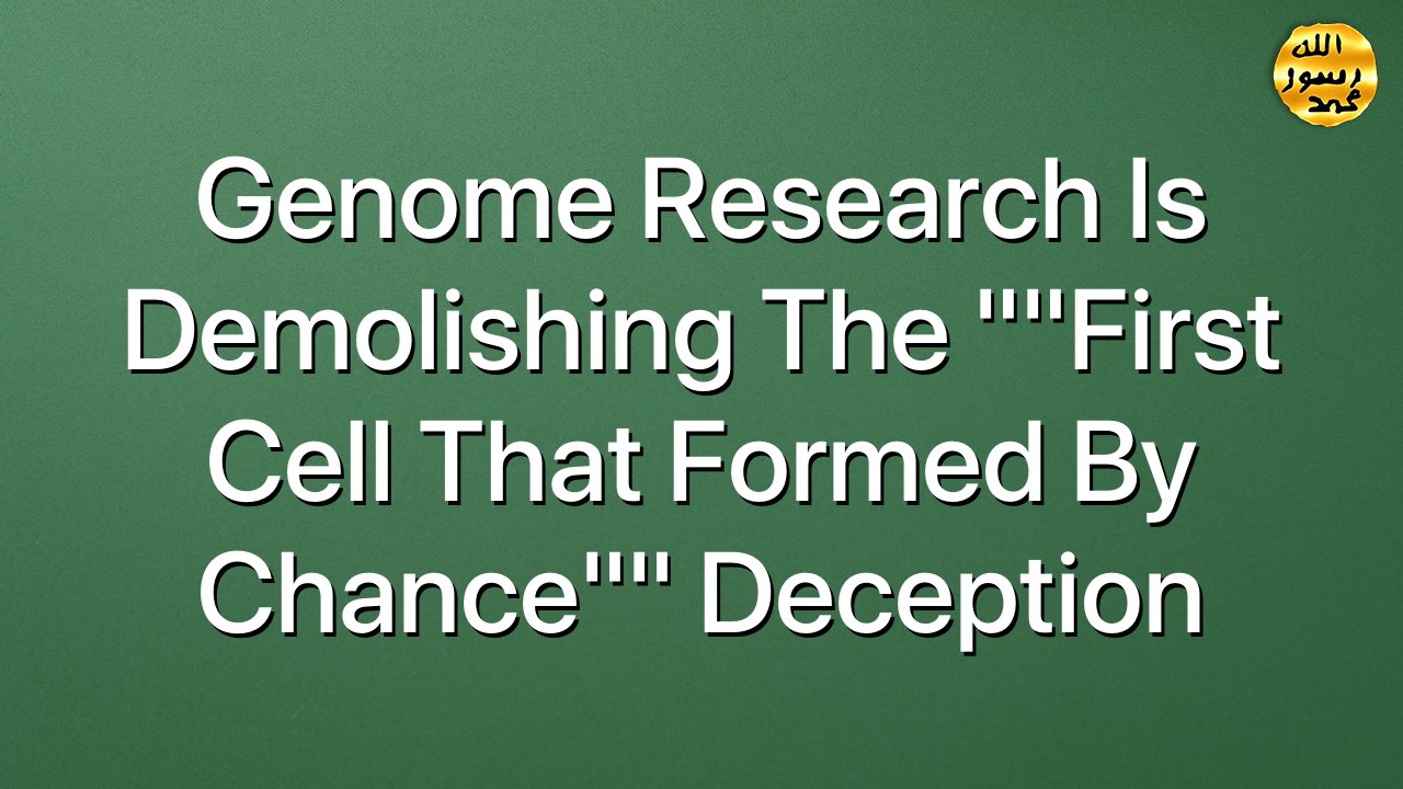 Genome Research Is Demolishing the ""First Cell That Formed by Chance"" Deception