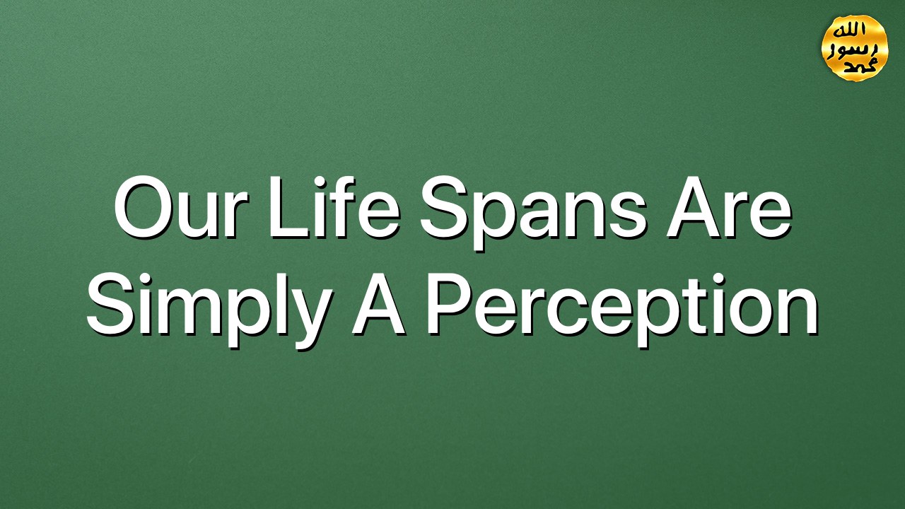 Our life spans are simply a perception