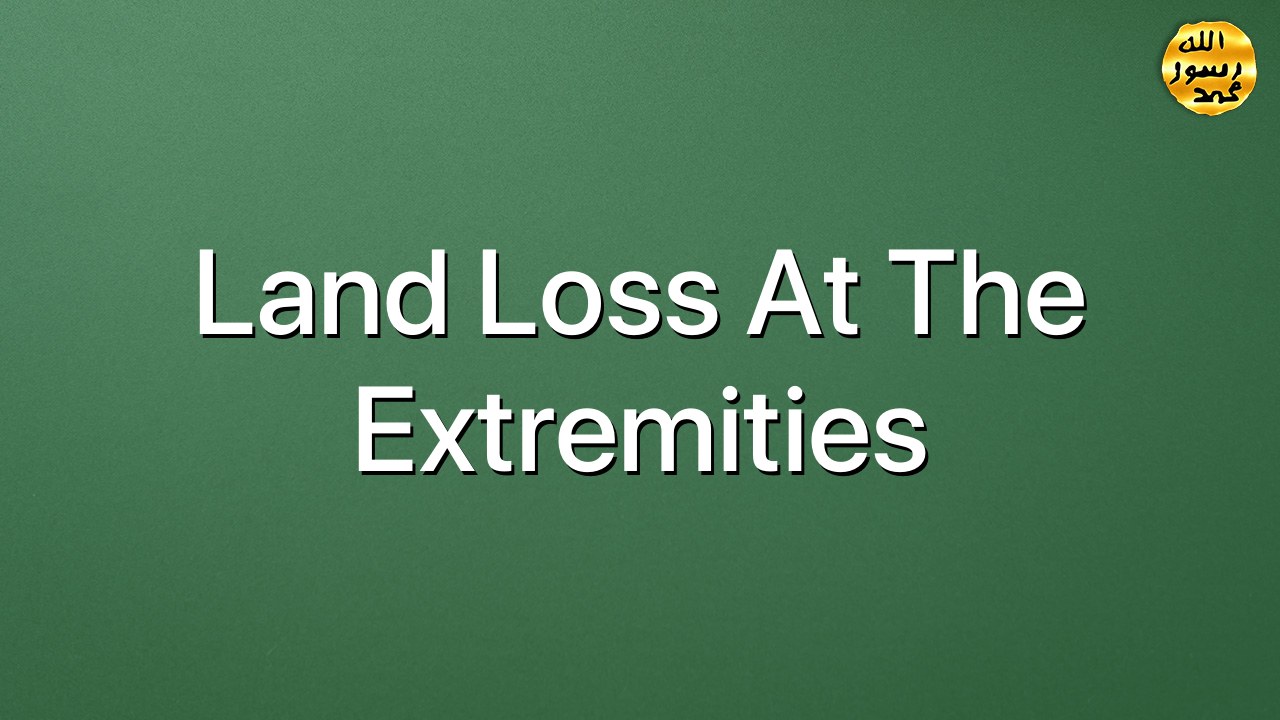 Land loss at the extremities
