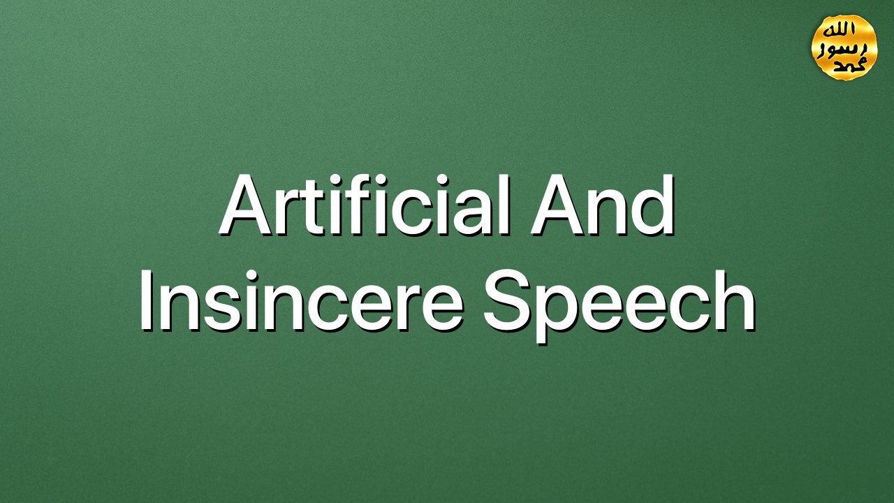 Artificial and Insincere Speech