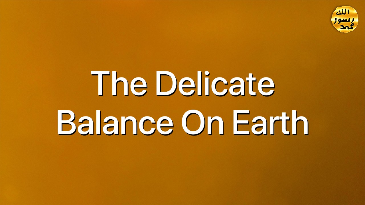 The delicate balance on earth