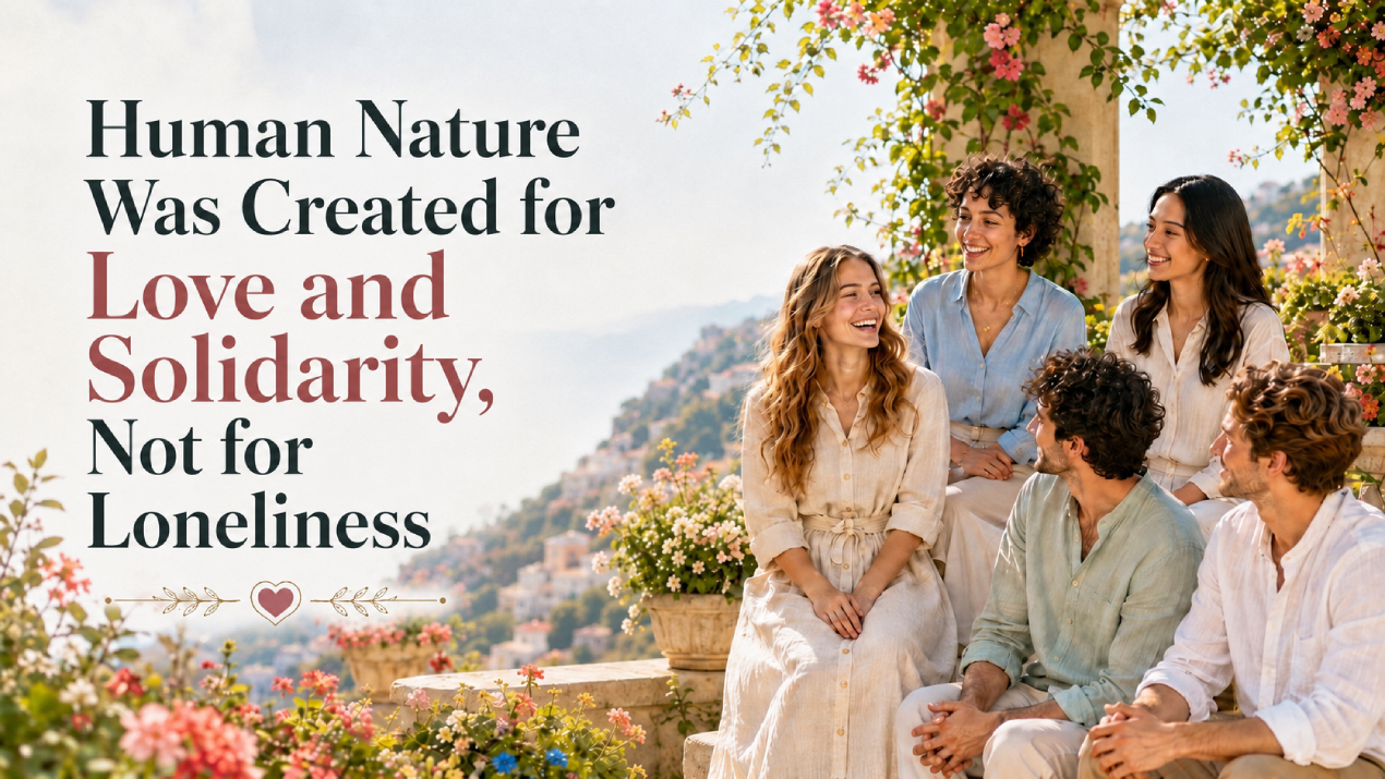 Human Nature Was Created for Love and Solidarity, Not for Loneliness