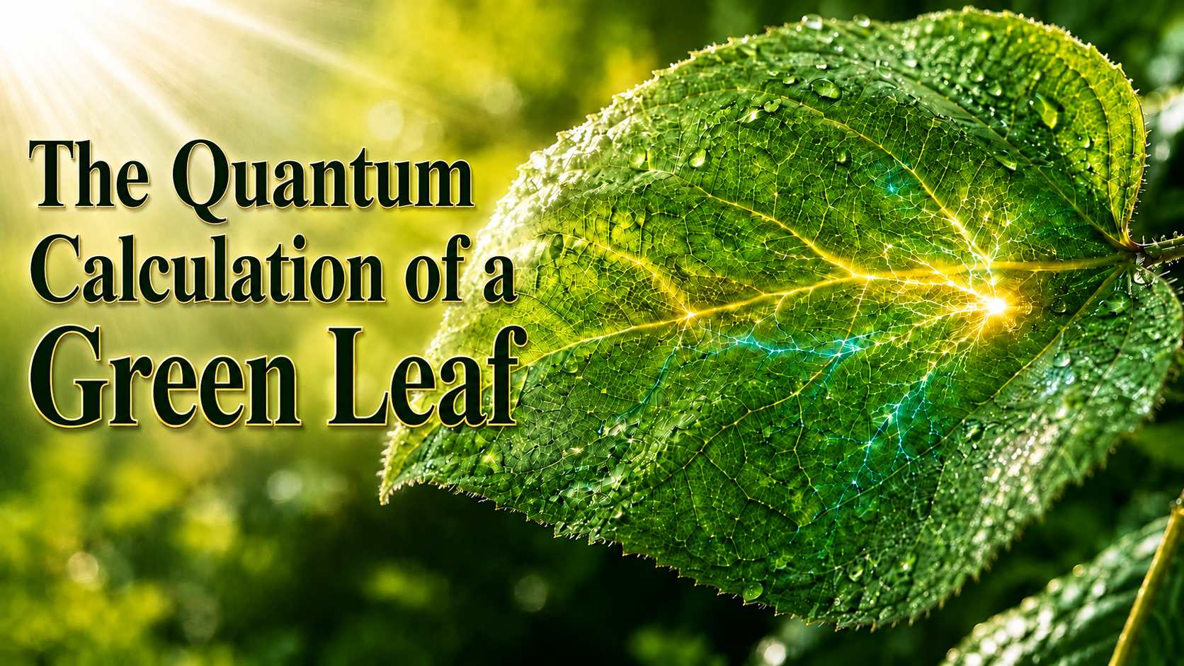 The Quantum Calculation of a Green Leaf