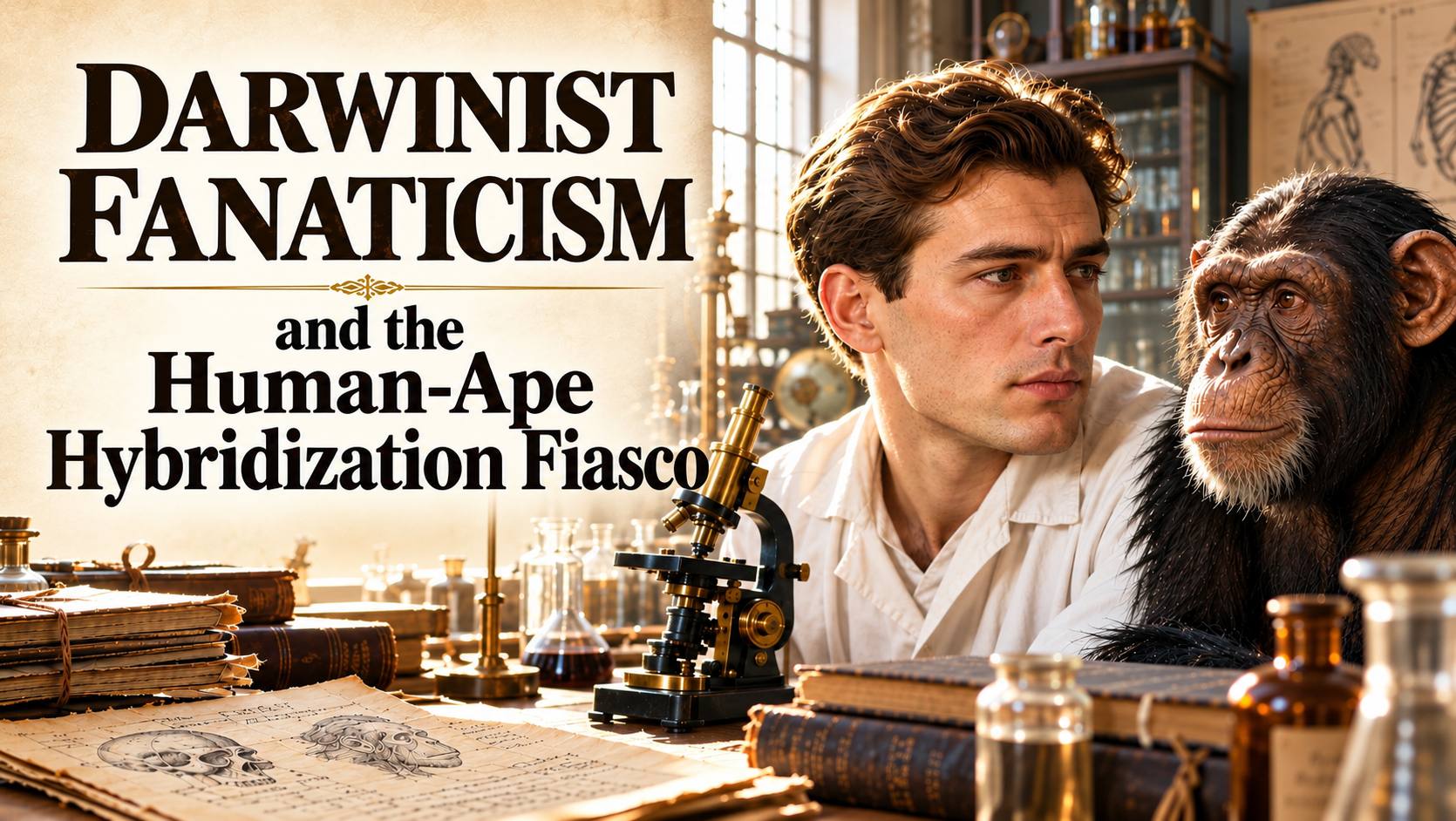 Darwinist Fanaticism and the Human-Ape Hybridization Fiasco