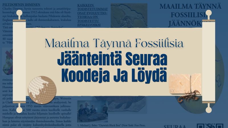 Maailma Täynnä Fossiilisia Jäänteintä Seuraa Koodeja Ja Löydä
