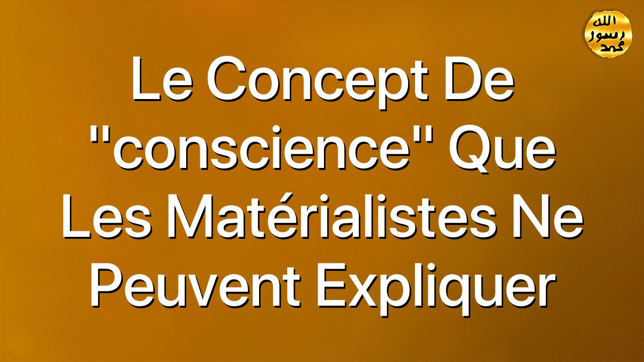 Le concept de "conscience" que les matérialistes ne peuvent expliquer
