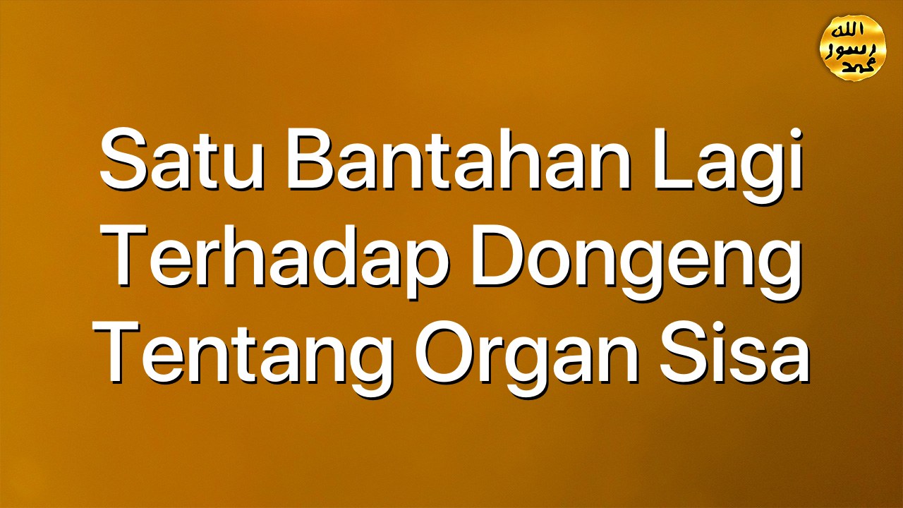 Satu Bantahan Lagi terhadap Dongeng tentang Organ Sisa