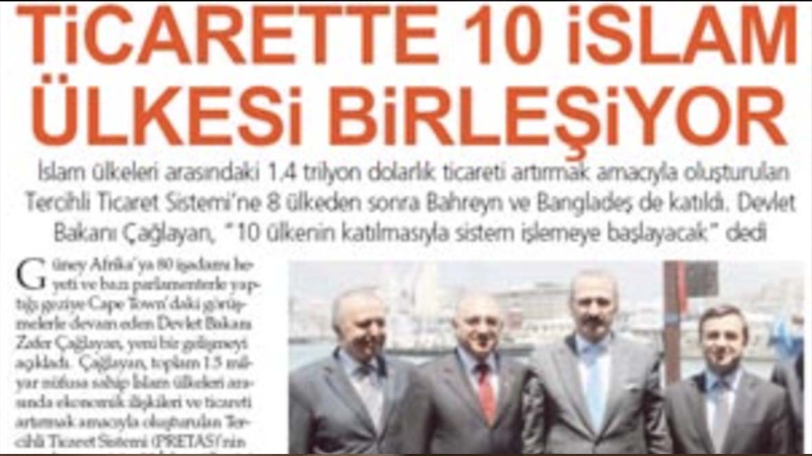 Ticarette 10 İslam ülkesi birleşiyor