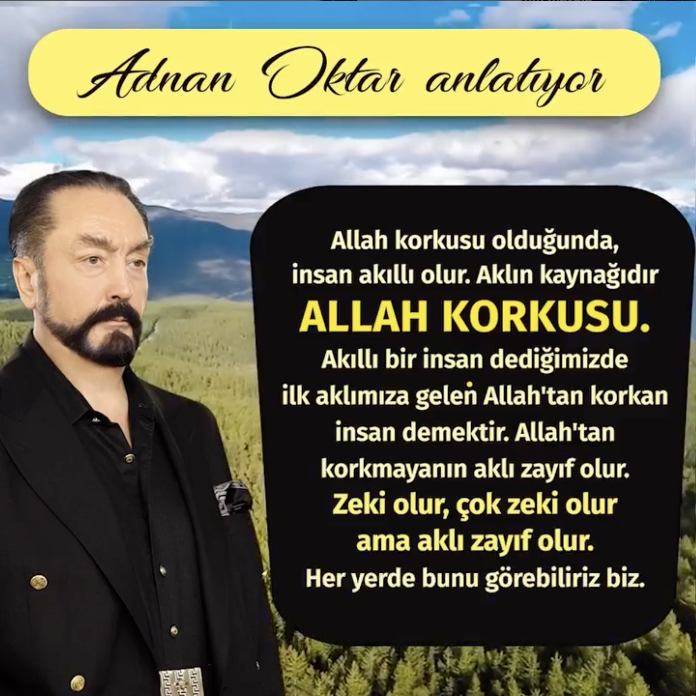Adnan Oktarın Açıqlamalarından Alıntılar