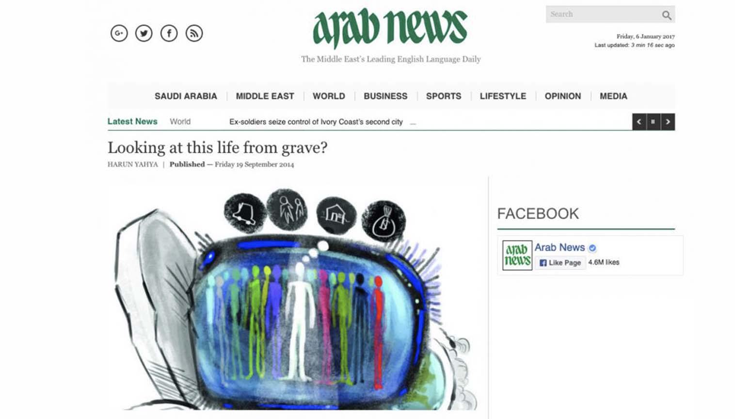 Looking at this life from grave?