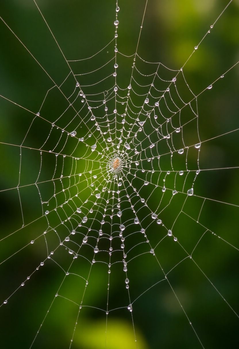 Artistry of Allah in the spider’s web
