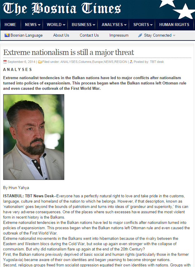 Extreme nationalism is still a major threat