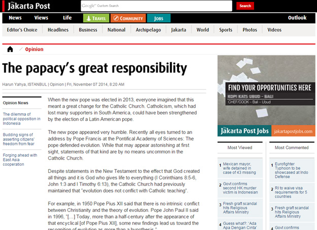 The papacy’s great responsibility 