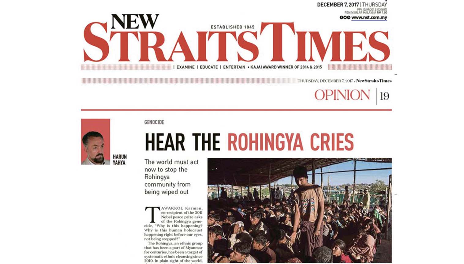 Dünya Rohingya'nın çığlıklarını duymalı