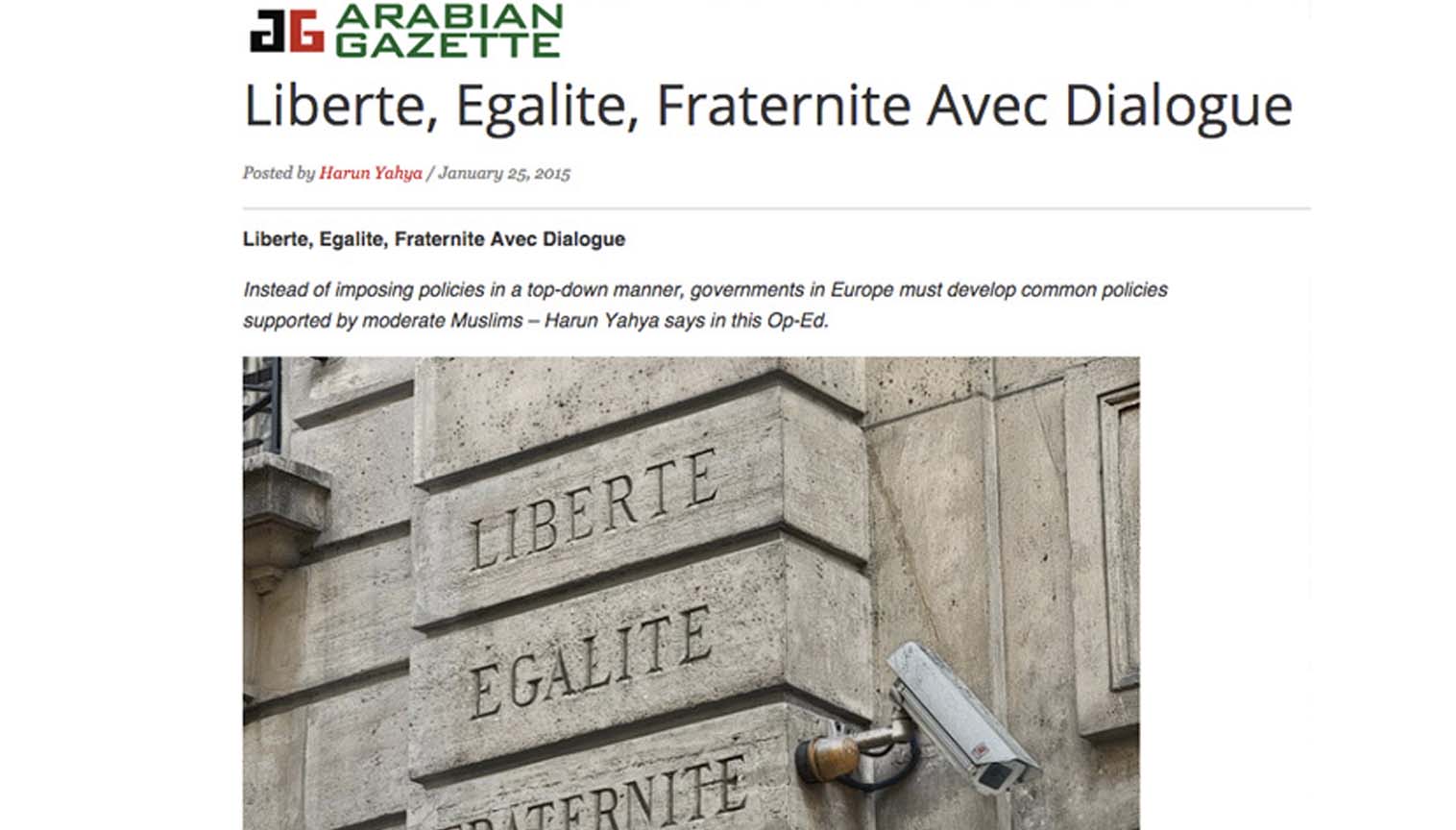 Freiheit, Gleichheit, Brüderlichkeit