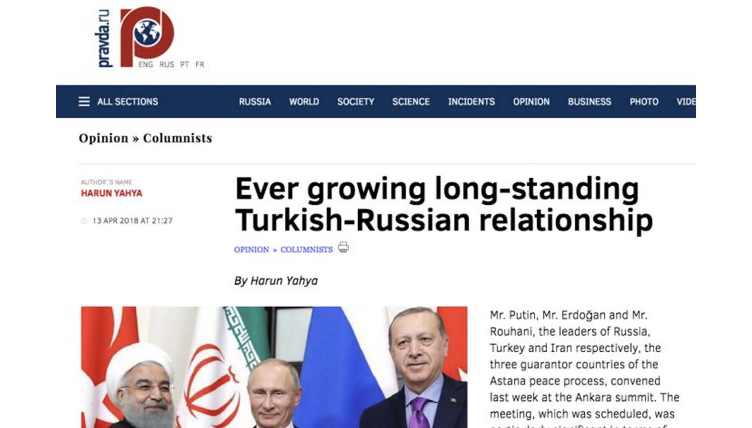 Günden Güne Güçlenen Türkiye-Rusya Kadim Dostluğu