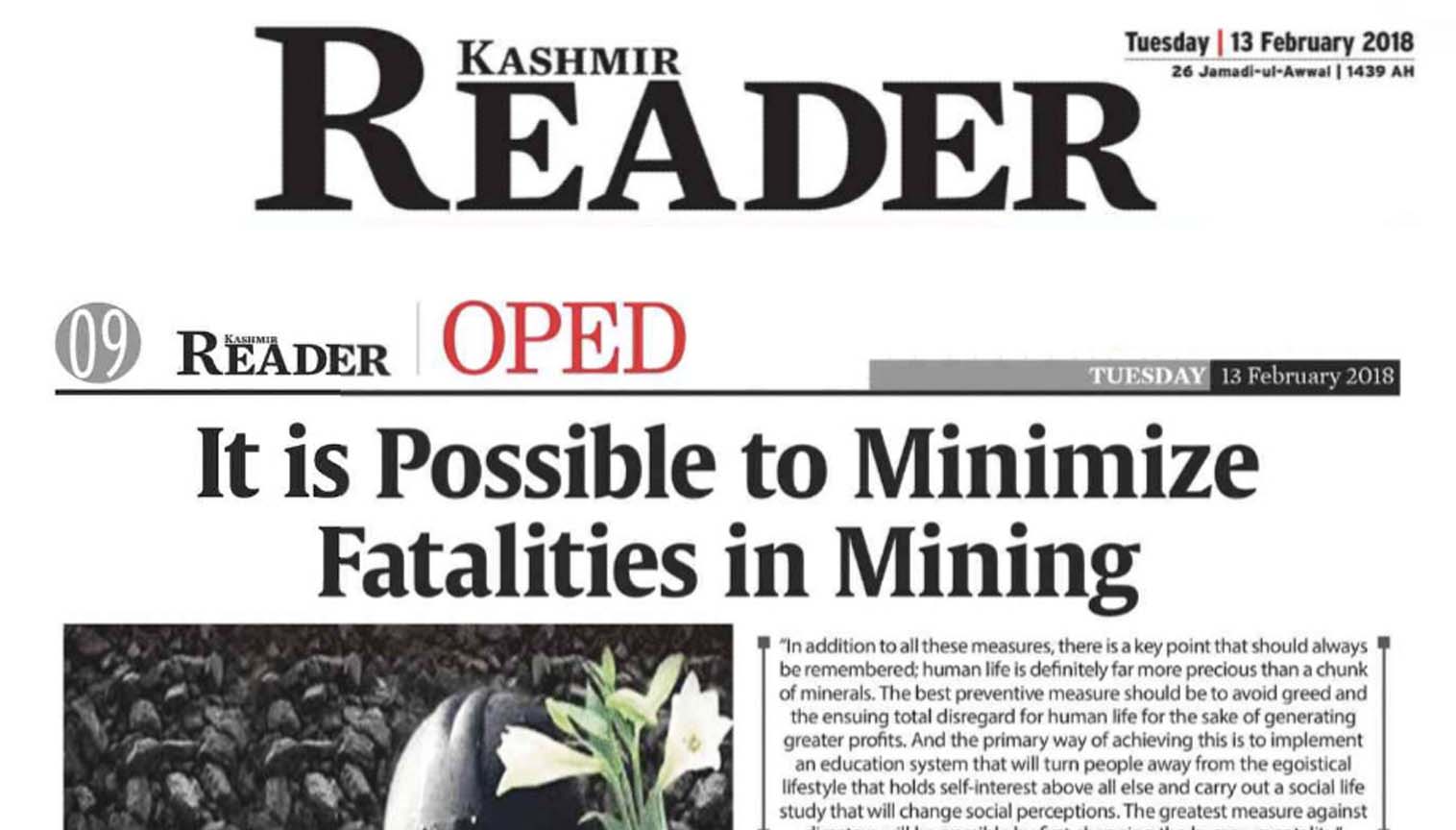 It is Possible to Minimize Fatalities in Mining