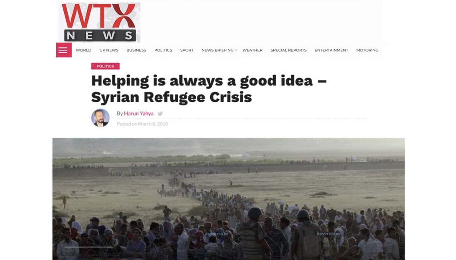 Helping is always a good idea – Syrian Refugee Crisis