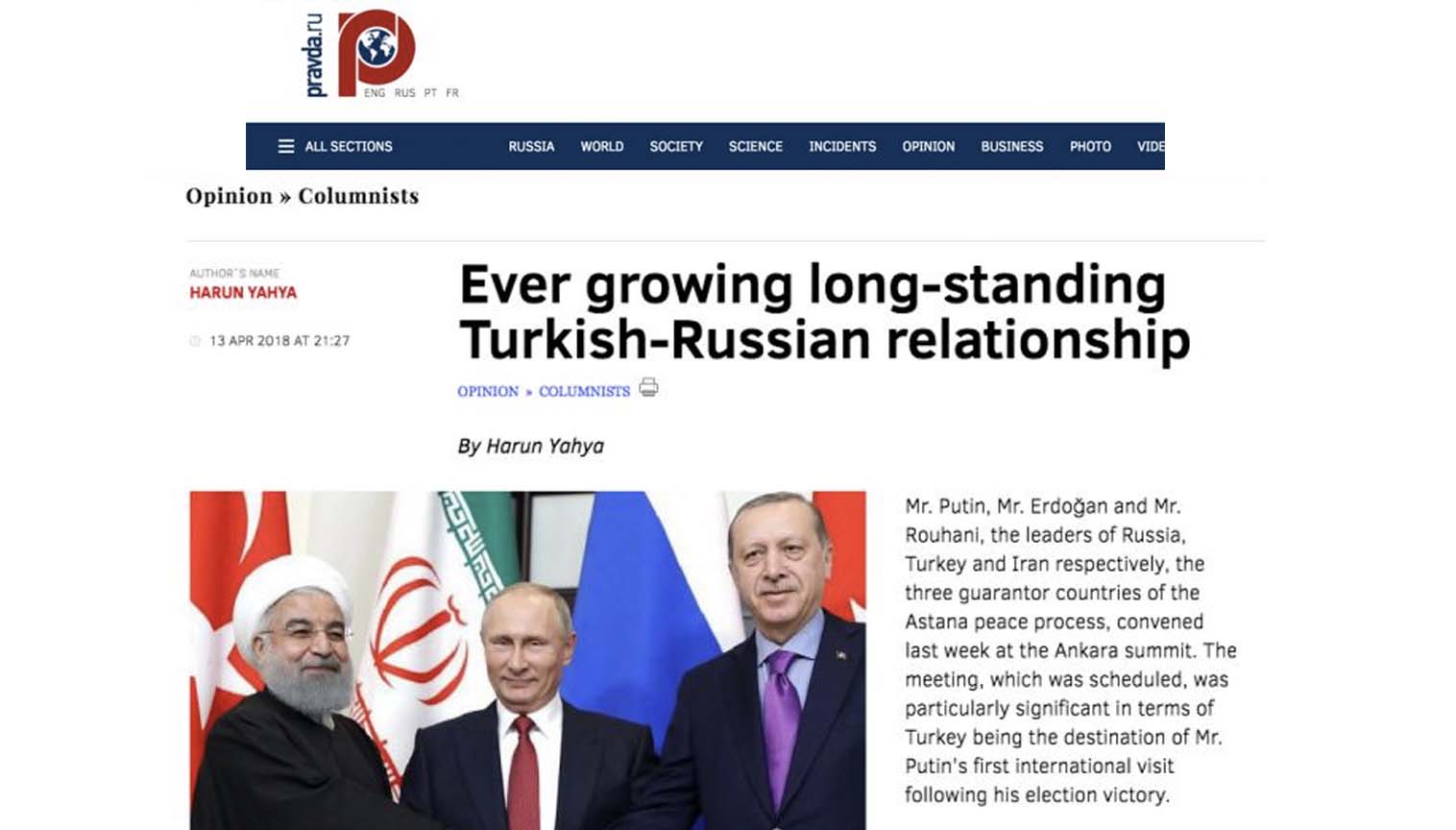 Günden Güne Güçlenen Türkiye-Rusya Kadim Dostluğu 