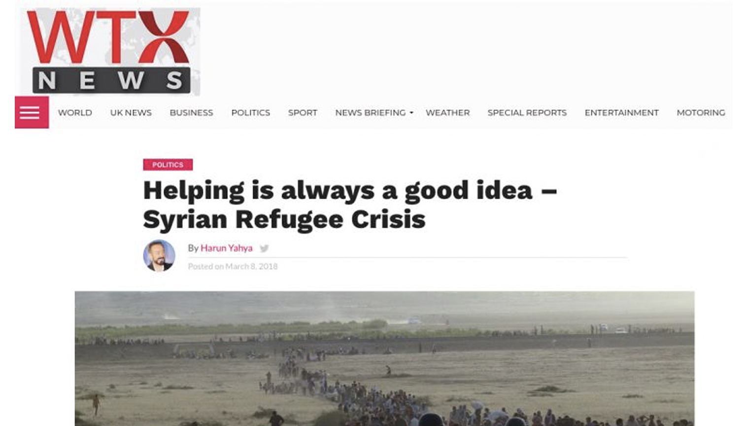 Helping is always a good idea – Syrian Refugee Crisis