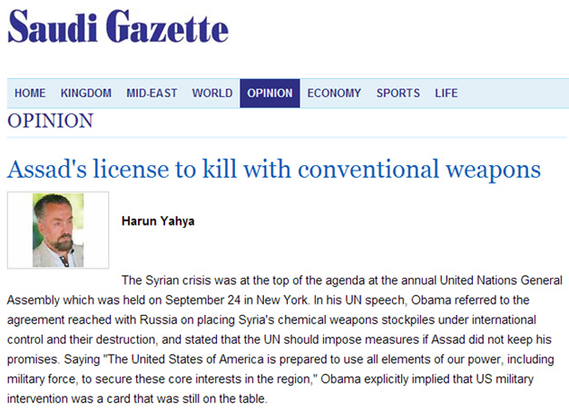 Assad's license to kill with conventional weapons