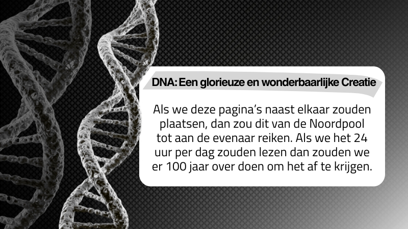 DNA: Een glorieuze en wonderbaarlijke Creatie