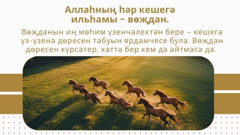 ucgen Аллаһның һәр кешегә ильһамы - вөҗдан.