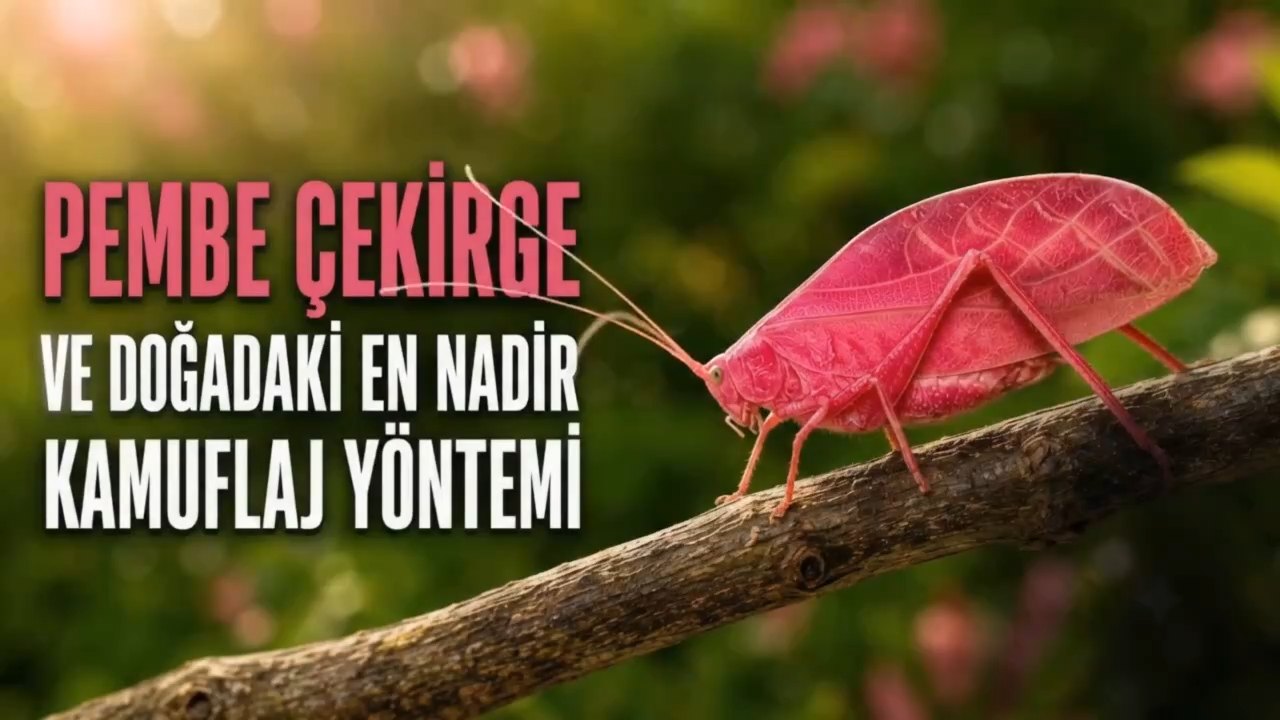 Pembe Çekirge ve Doğadaki En Nadir Kamuflaj Yöntemi