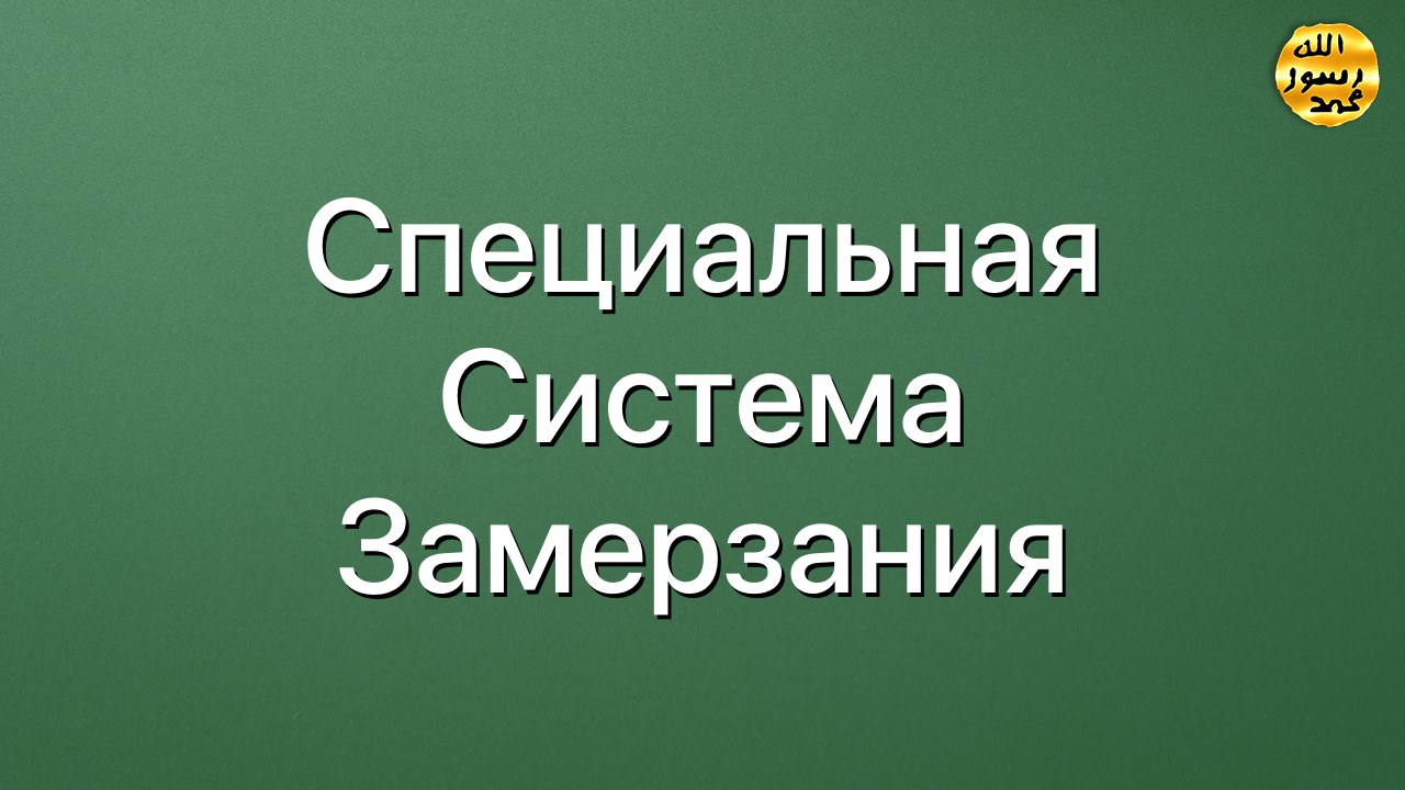 Специальная система замерзания